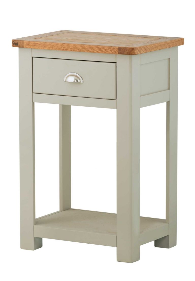 Classic Portland Painted Stone Small Console Table