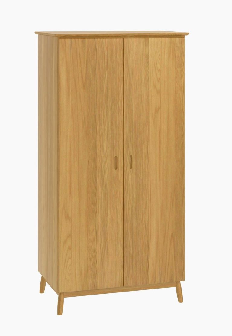 Malmo Scandi Style Oak 2 Door Wardrobe