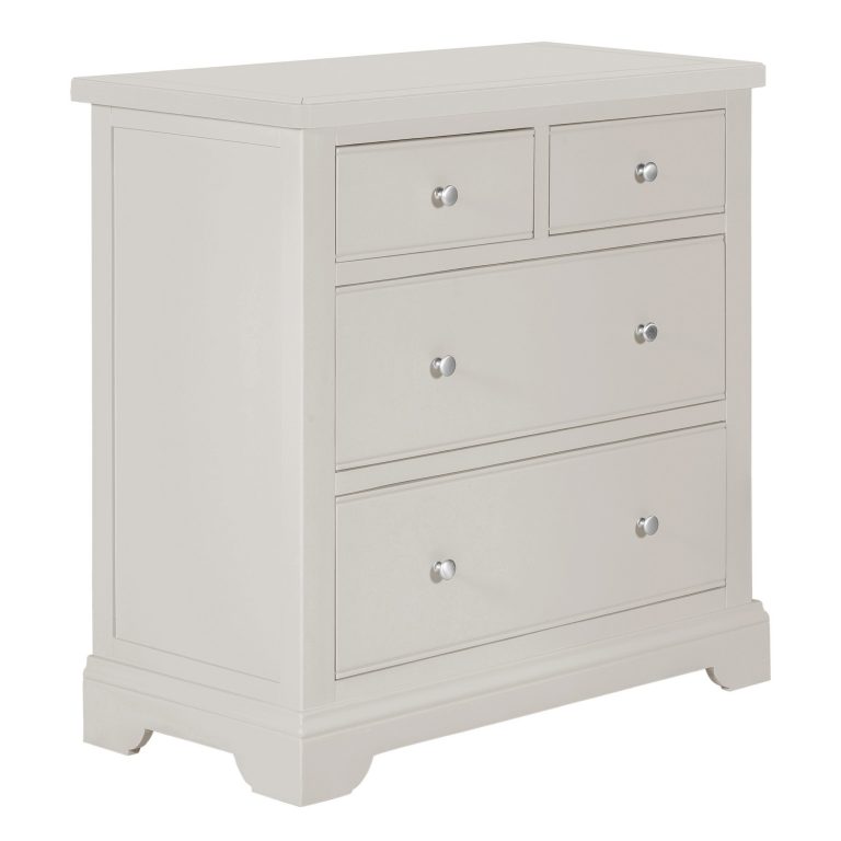 Berkeley Painted Grey 2 over 2 Chest of Drawers | Fully Assembled