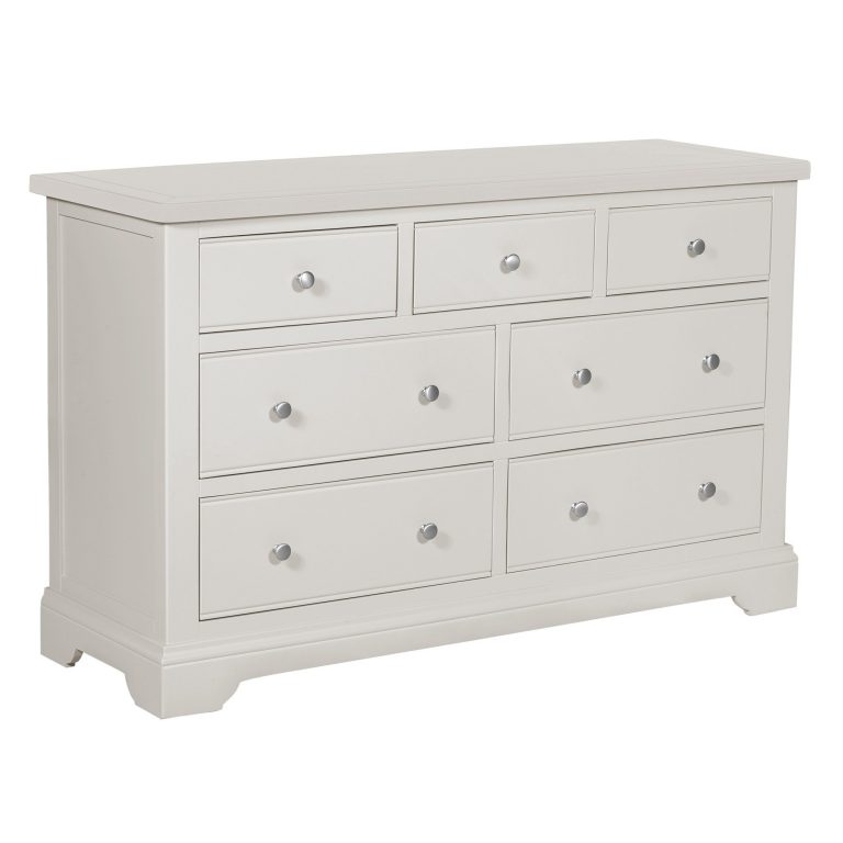 Berkeley Painted Grey 3 over 4 Chest of Drawers | Fully Assembled