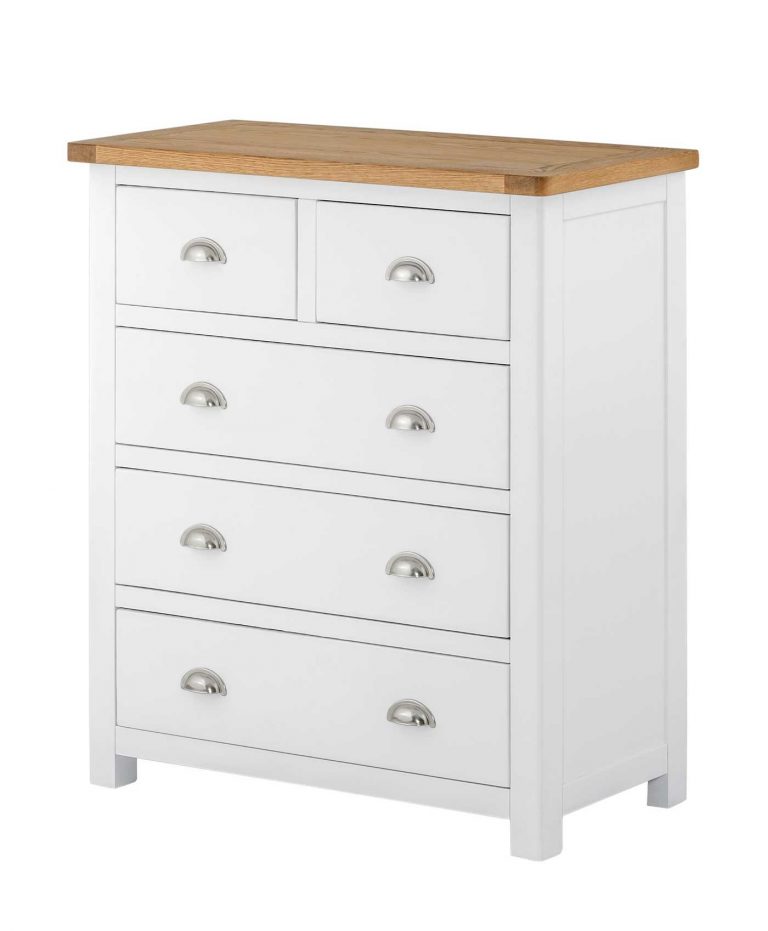Classic Portland Painted White 2 over 3 Chest