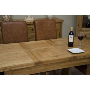 DLXBUTTERFLY_1 Deluxe Solid Oak Small Butterfly Dining Table