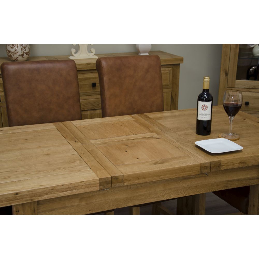 Deluxe Solid Oak Small Butterfly Dining Table