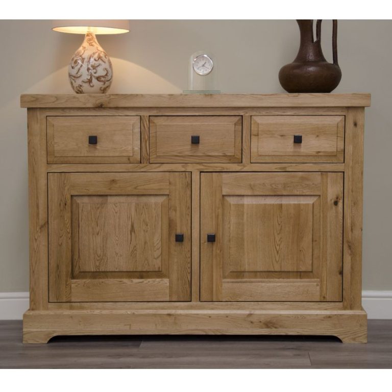 Deluxe Solid Oak Medium Sideboard