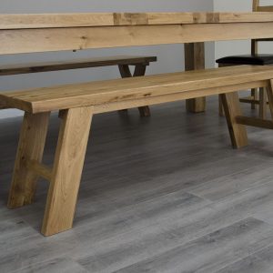 DLXSTB_1 Homestyle Deluxe Solid Oak Standard Dining Bench