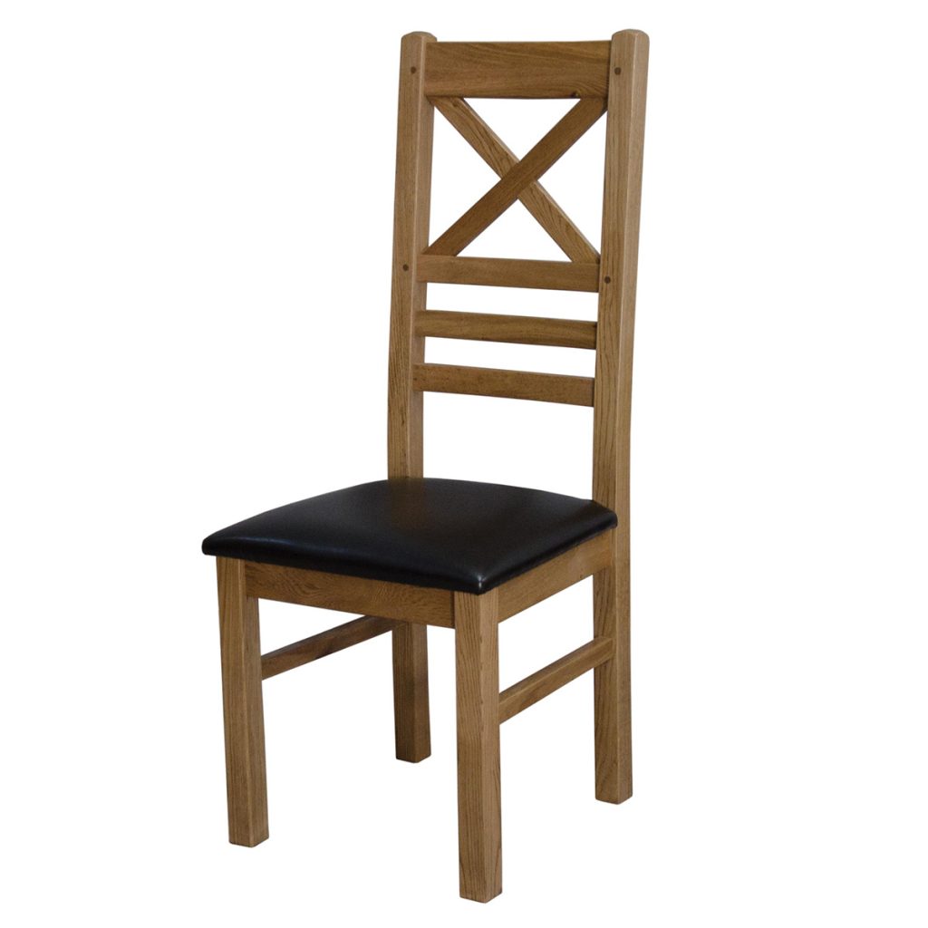 Deluxe Solid Oak Crossback Dining Chairs
