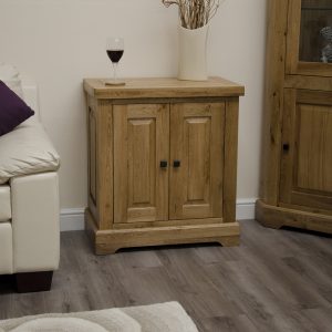 DLX_OC (1) Deluxe Solid Oak 2 Door Sideboard