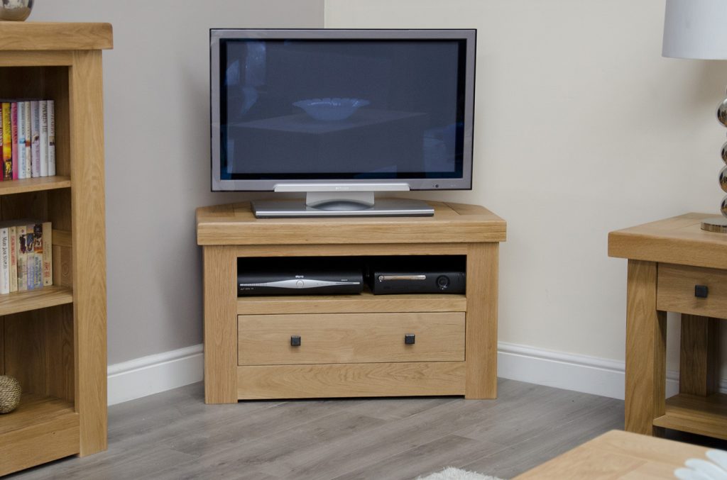 Bordeaux Oak Corner TV Unit