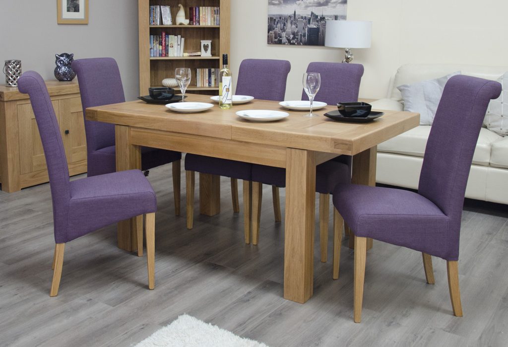 Bordeaux Oak Small Extending Dining Table
