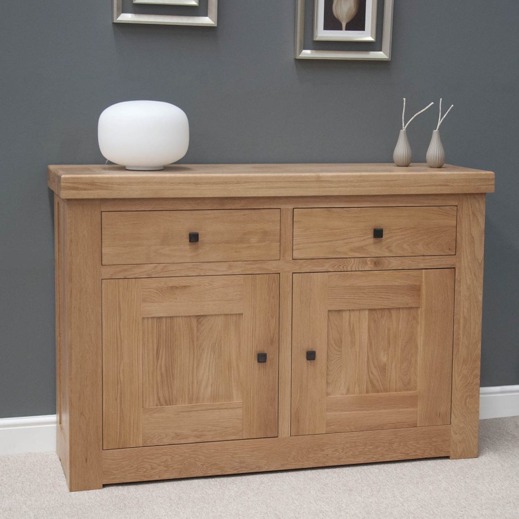 Bordeaux Oak 2 Door 2 Drawer Sideboard
