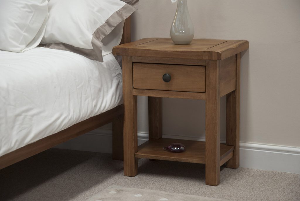 Original Rustic Solid Oak Night Stand