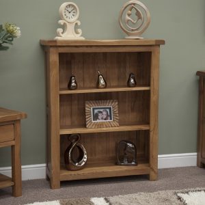 RUSSBC_RusticSmallBookcase Rustic Solid Oak Small Bookcase