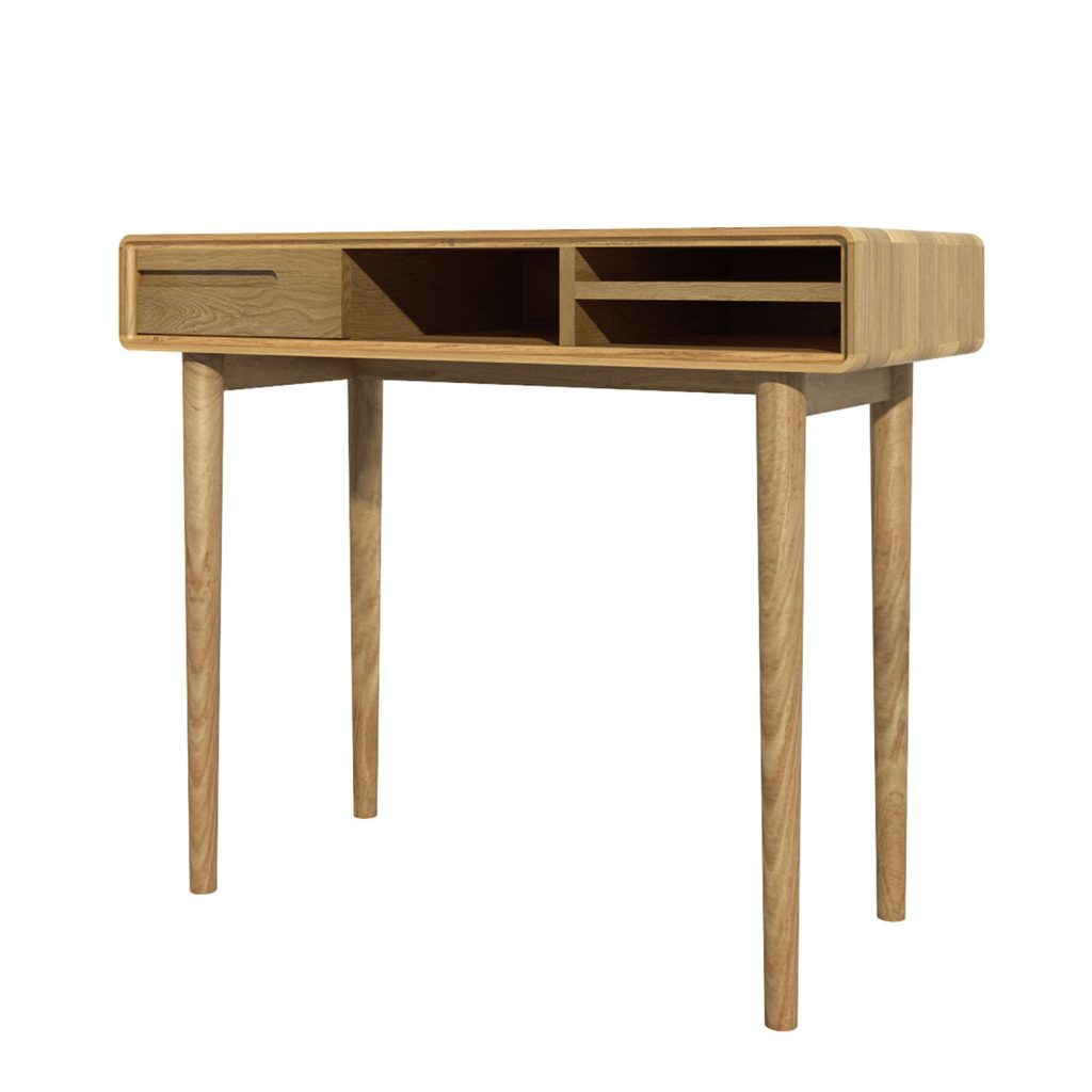 Scandic Oak Small Computer Desk