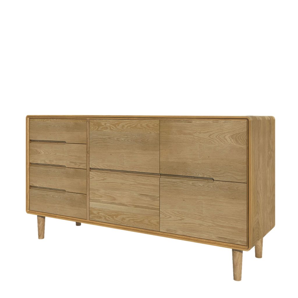 Scandic Oak Narrow Sideboard