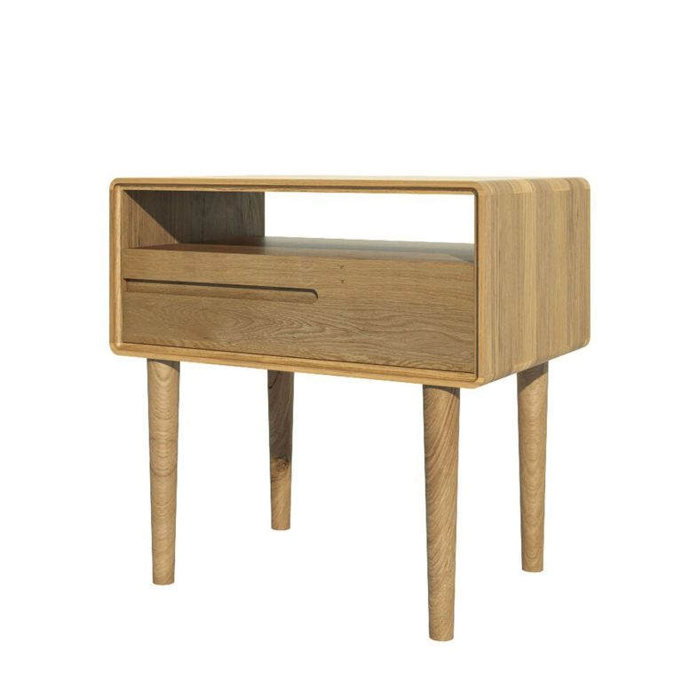 Scandic Oak Lamp Table