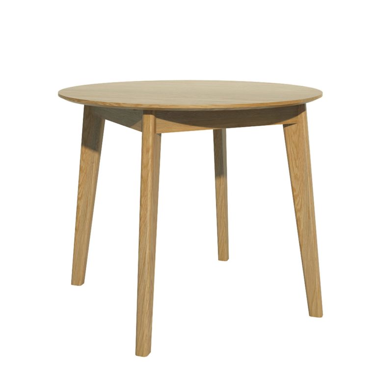 Scandic Oak Small Round Dining Table