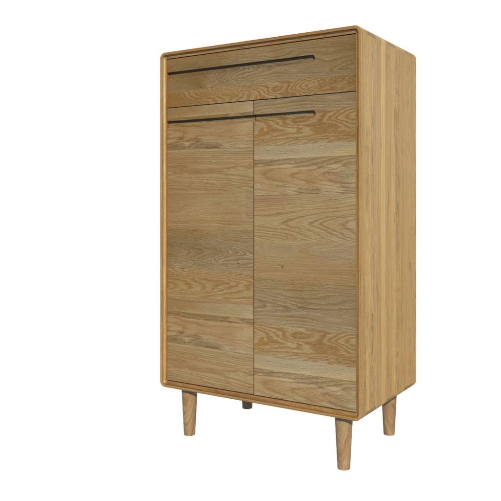 Scandic Oak Shoe Cabinet