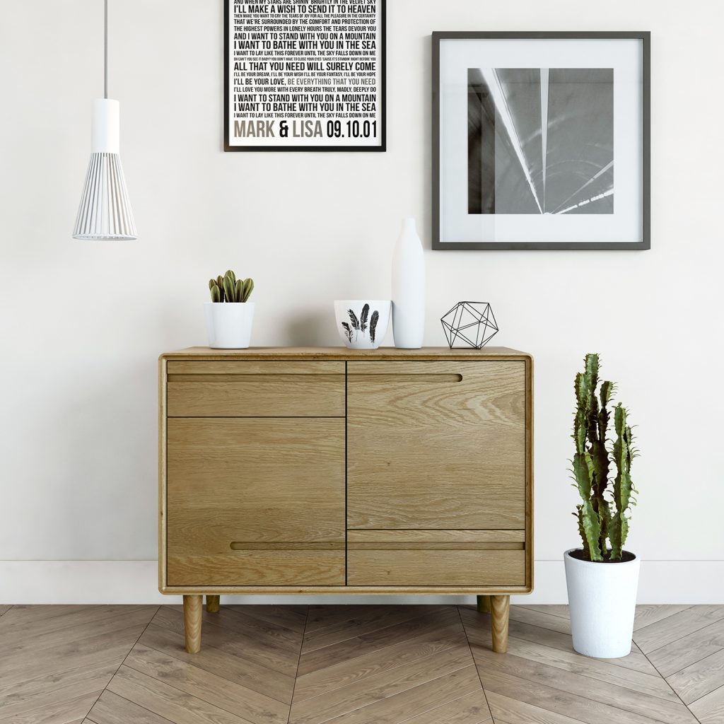 Scandic Oak Small Sideboard