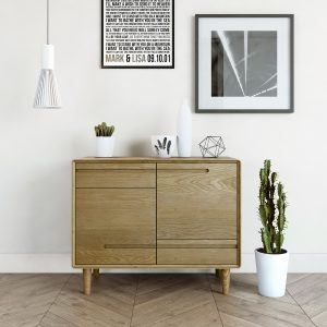 SCASSB Scandic Oak Small Sideboard