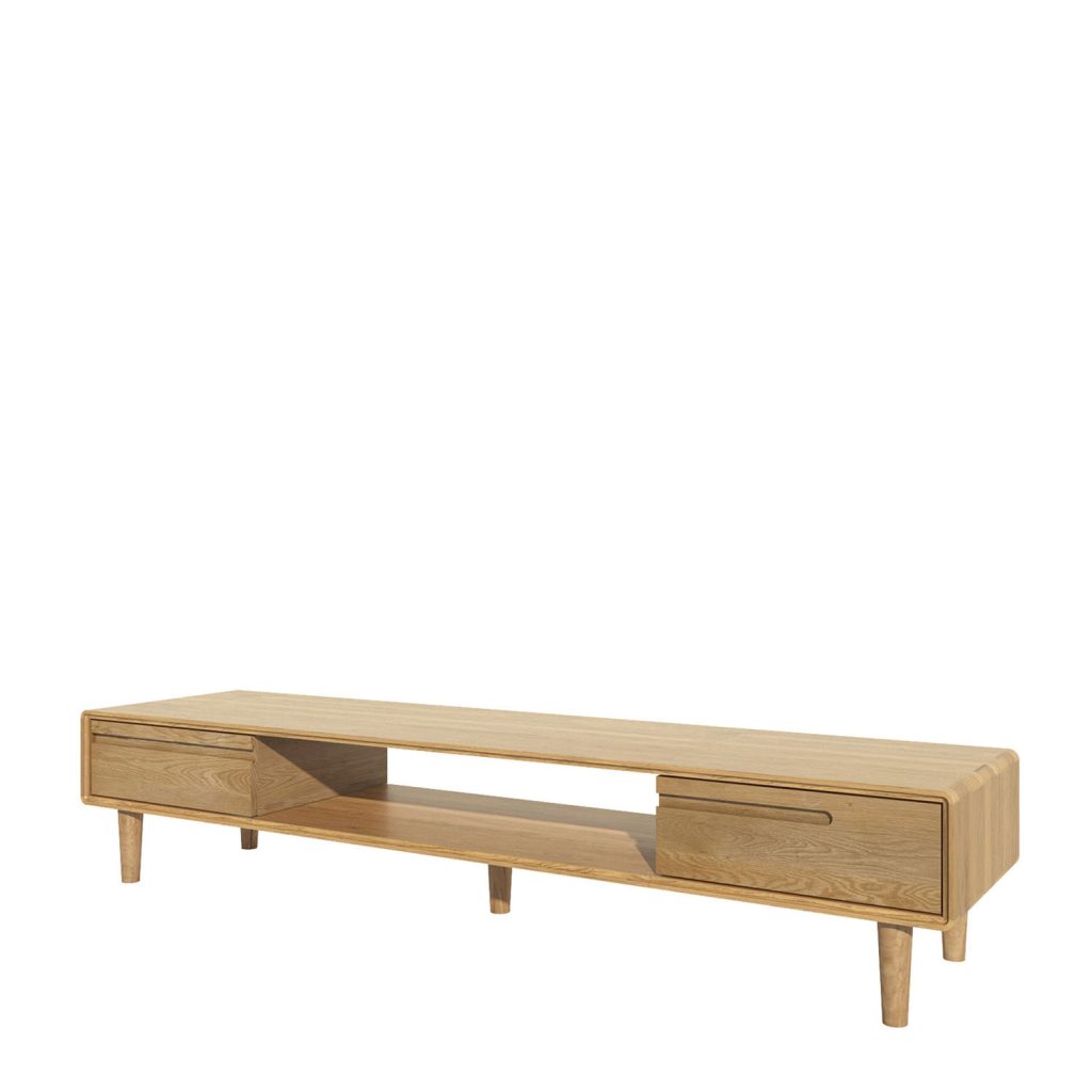 Scandic Oak Wide TV Unit