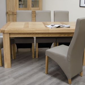 TBLTPE260X100_WAVEMUSH_1 Bordeaux Oak Twin Panel Large Extending Dining Table