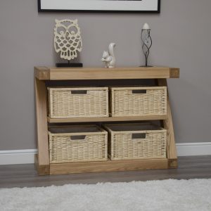 ZBASHT_D2 Z Solid Oak Console Table