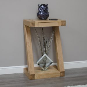 ZSMHT_D3 Z Solid Oak Small Console Table