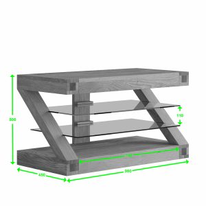 ZTV_P1_Annotated Z Solid Oak Corner TV Unit - Spec