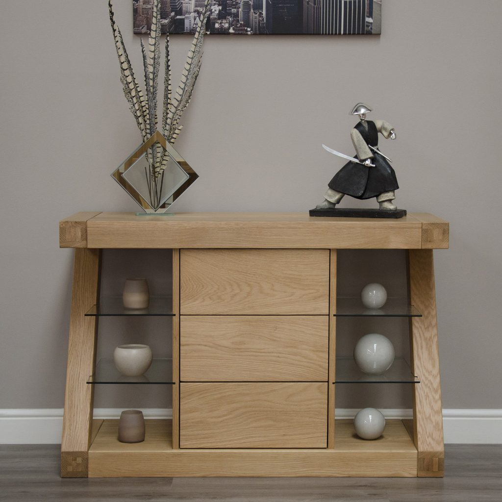 Z Solid Oak Small Sideboard