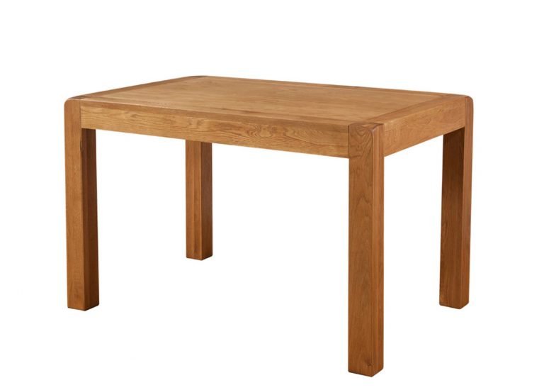 Avon Waxed Oak Small Fixed Top Dining Table