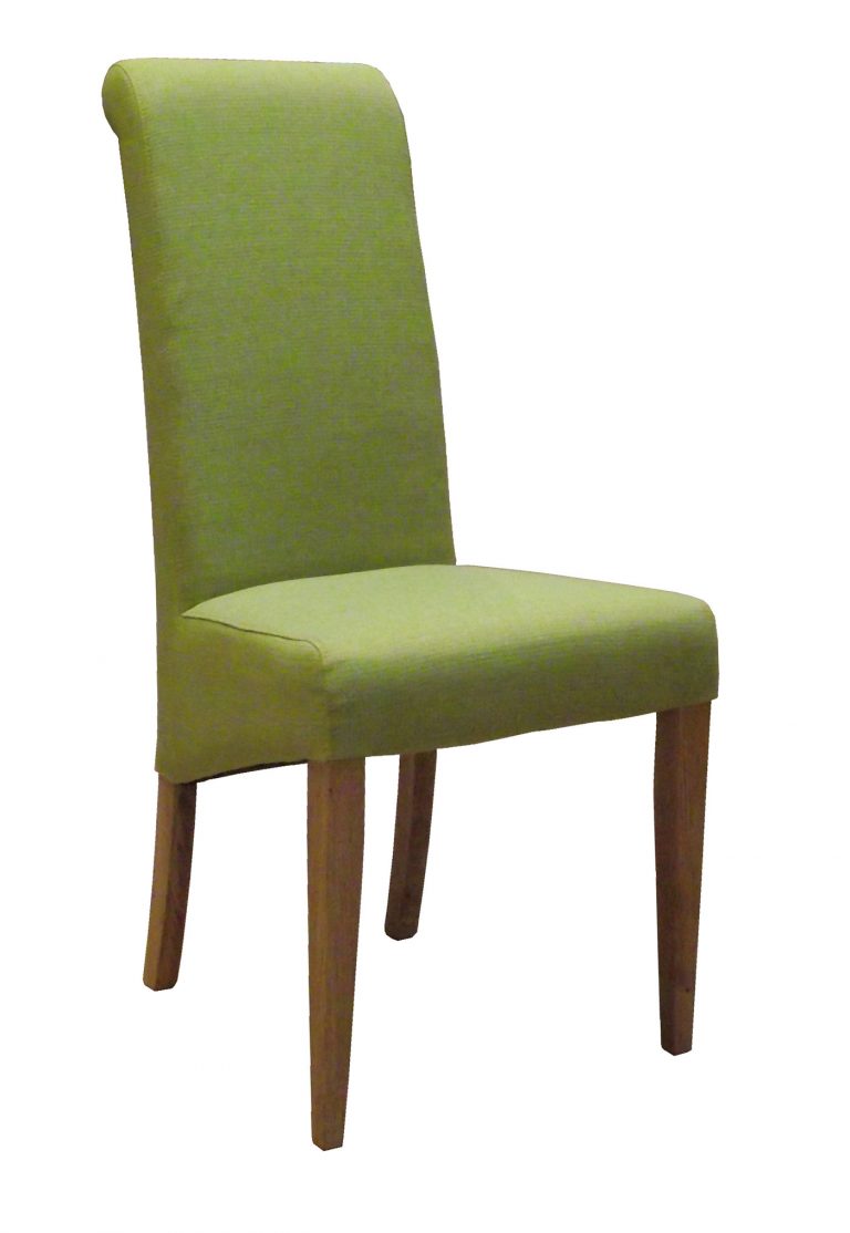 Devonshire Lime Fabric Dining Chair (Pair)