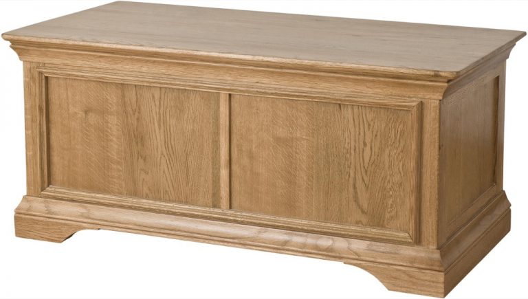 Normandy French Solid  Oak Blanket Box | Fully Assembled