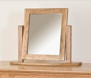 Normandy French Solid Oak Dressing Table Mirror