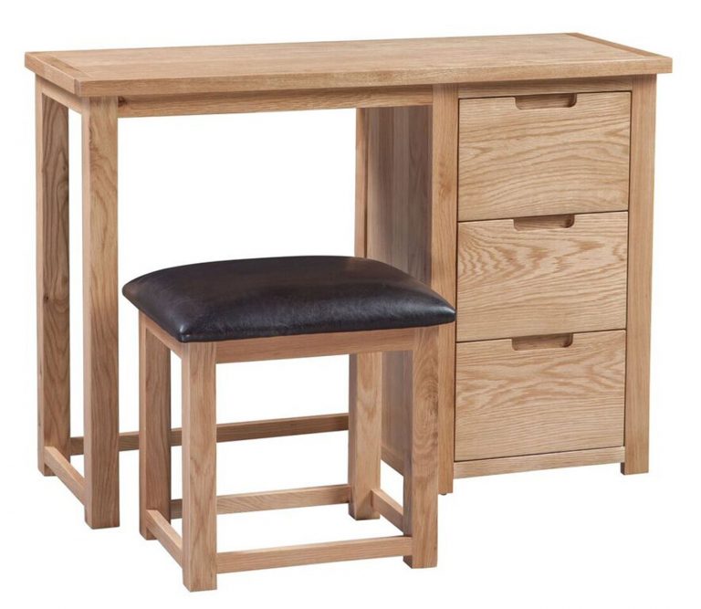 Homestyle Moderna Oak Dressing Table & Stool