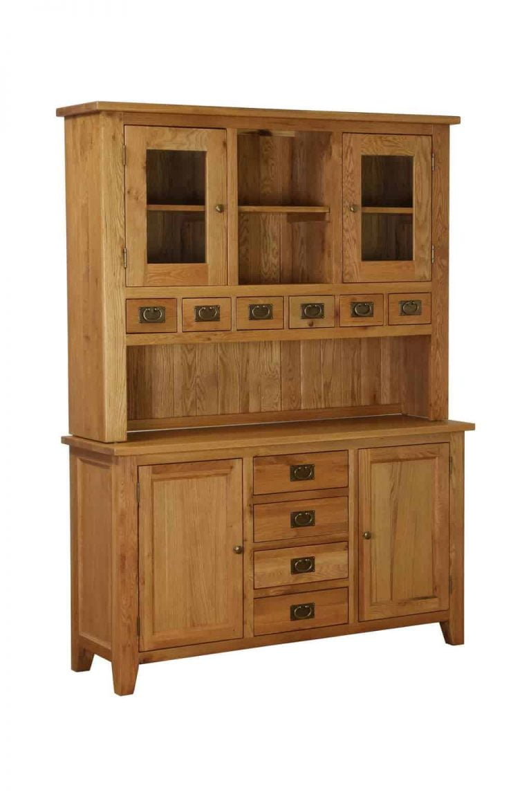 Besp-Oak Vancouver Oak Large Dresser (Complete Unit)