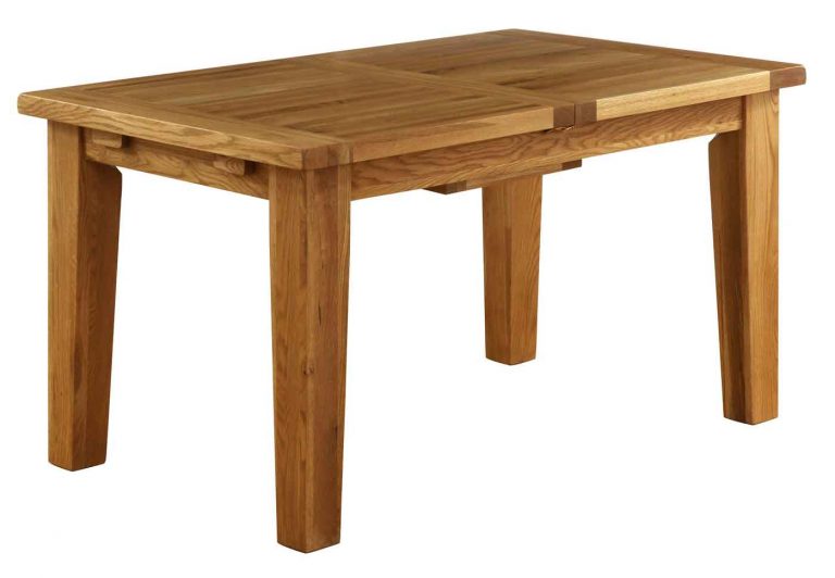 Besp-Oak Vancouver Oak VSP Small Extending Dining Table 1.4M – 1.8M