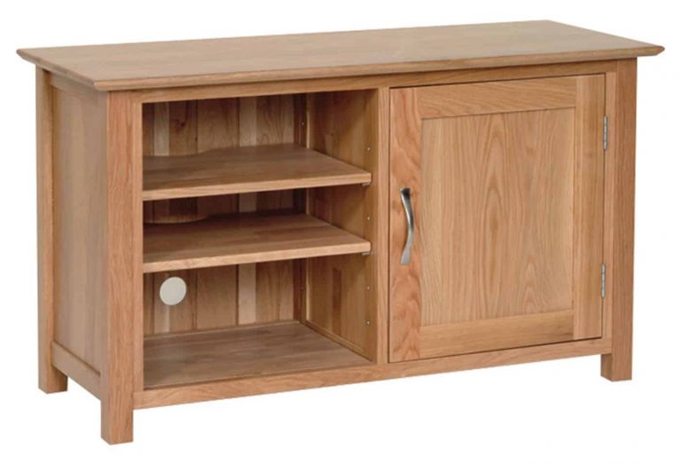 Devonshire New Oak Standard 1 Door TV Cabinet | Fully Assembled