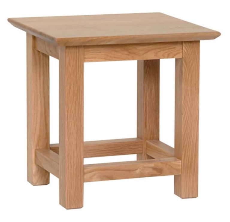 Devonshire New Oak Side Table | Fully Assembled