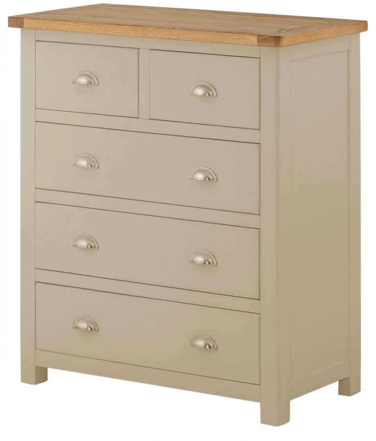 Classic Portland Painted Pebble 2 over 3 Chest