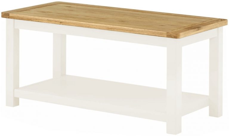 Classic Portland Painted White Coffee Table