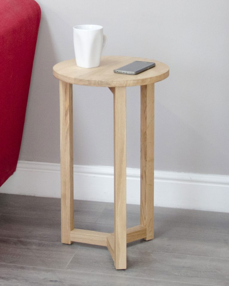 Homestyle Opus Solid Oak Round Occasional Table | Fully Assembled