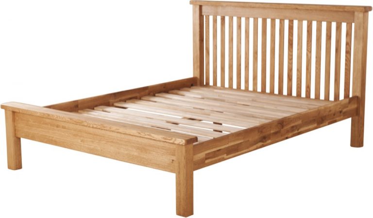 Suffolk Solid Oak 5′ King Size Low Foot End Bed