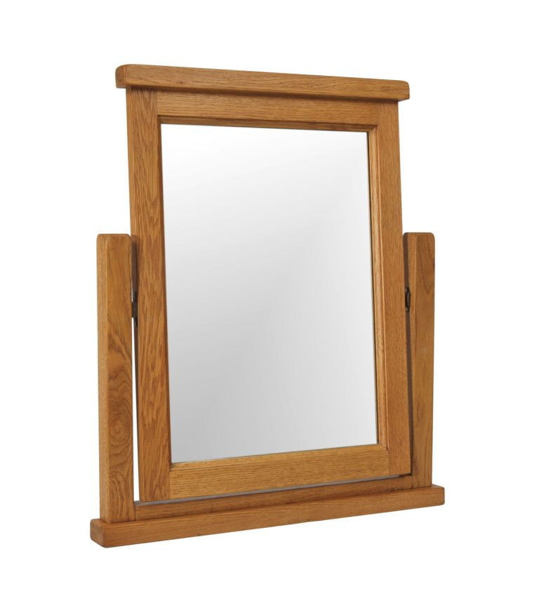Somerset Waxed Oak Dressing Table Mirror