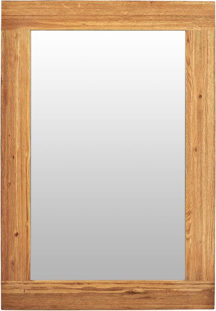 Suffolk Solid Oak Wall Mirror 1300×900 | Fully Assembled