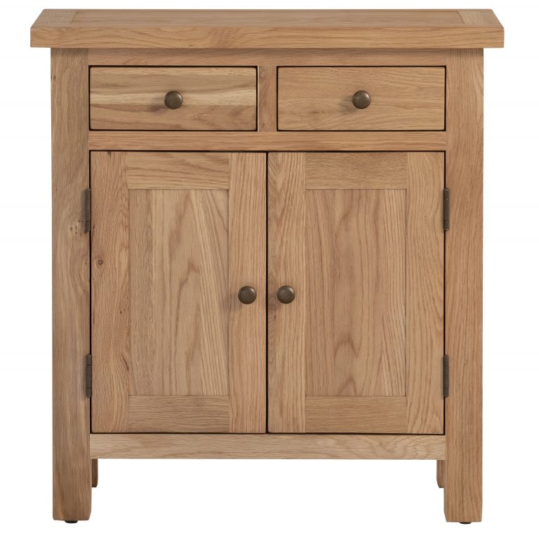 Besp-Oak Vancouver Compact Extra Small Sideboard 2 Doors 2 Drawers | Fully Assembled