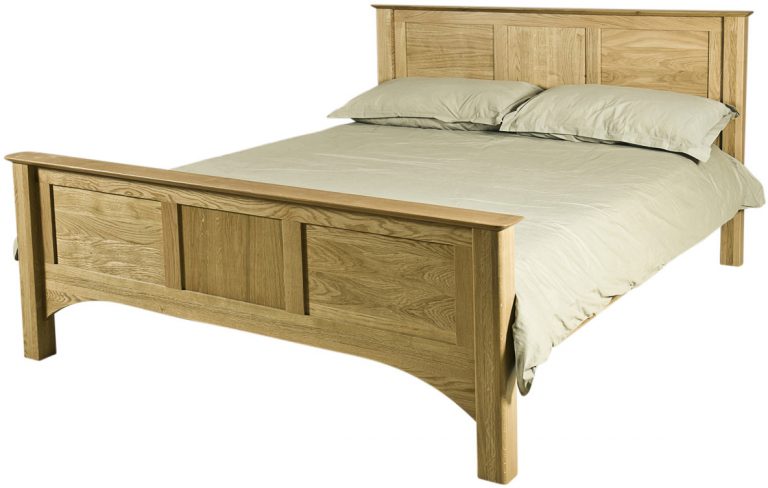 Cambridge Solid Oak 3′ Single High Foot End Single Bed