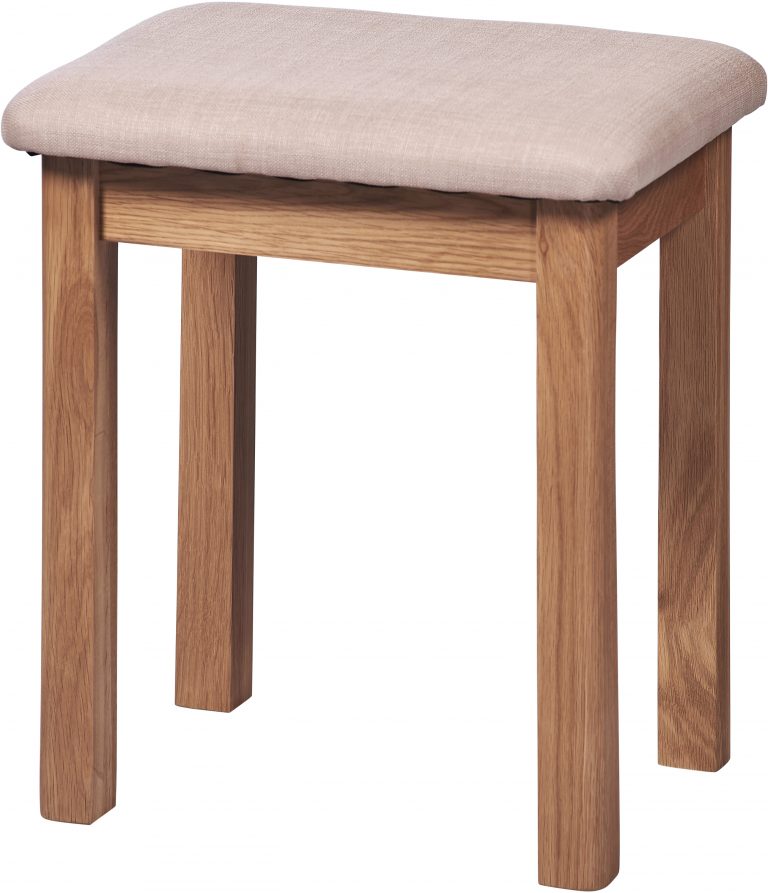Cambridge Solid Oak Dressing Table Stool