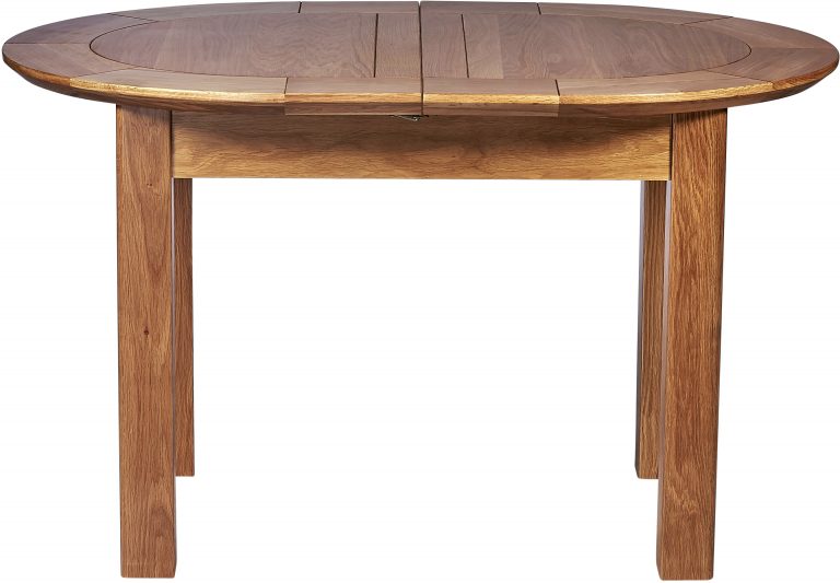 Cambridge Solid Oak Small D-End Extending Dining Table
