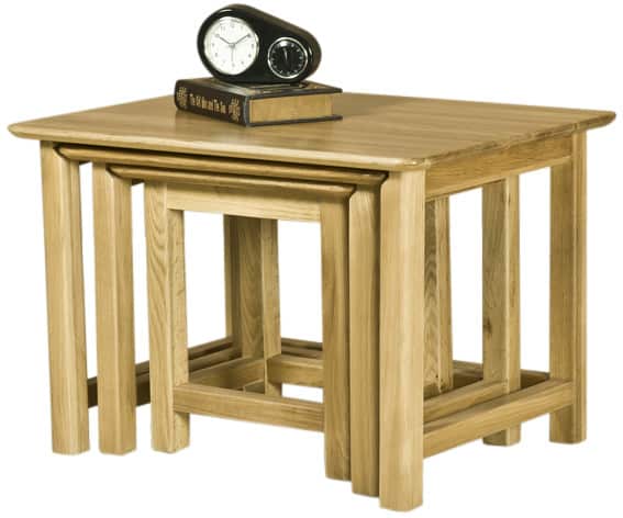 Cambridge Solid Oak Nest of Tables | Fully Assembled