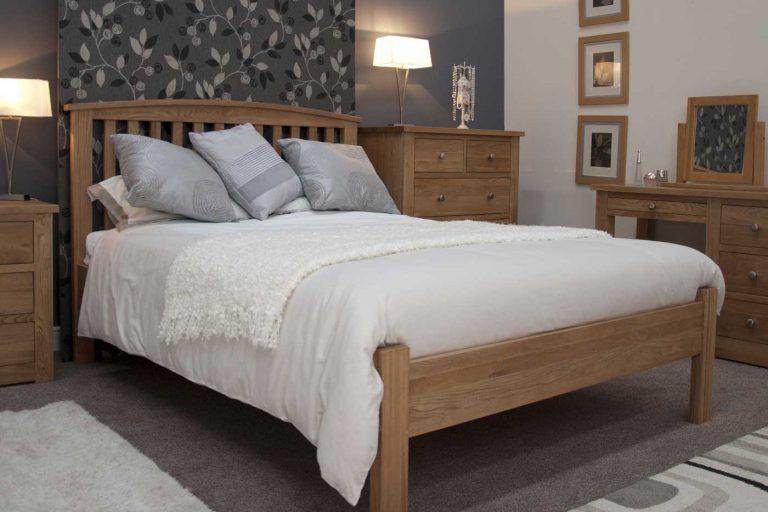 Homestyle Opus Solid Oak Arched 4’6″ Double Bed